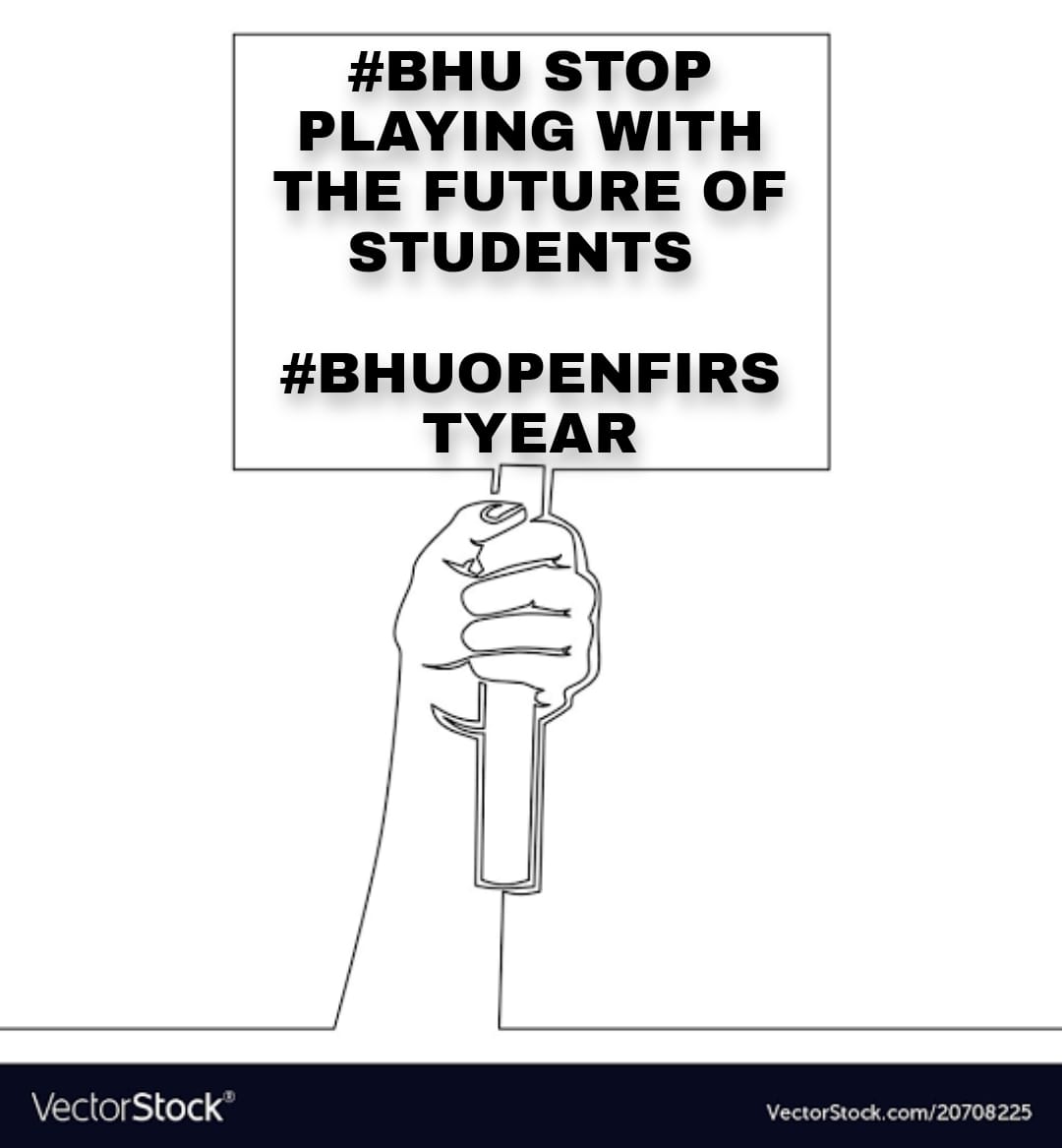 ShrutiO08022283's tweet photo. Why is BHU discriminating with us....when every college and schools can reopen...we want offline classes for us as soon as possible #offlineclassesFor1styear #reopenbhu1styear @BhuPathshala @bhupro @VCofficeBHU https://t.co/a33IdaZkhq