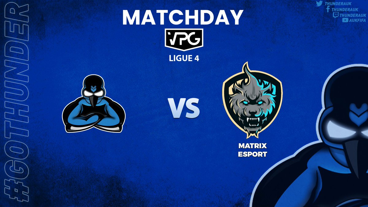 ThunderAuk's tweet photo. 💥 MatchDay 
📅 MERCREDI 23/02

🏆 ╏ @VPGFrance_ LIGUE 4⚽

🆚 ╏ @TLS_eFoot ✈
⏲️ ╏ 21h00

🆚 ╏  @MATRIXXESPORT ✈
⏲️ ╏  21h40💥

#GOTHUNDER #eSports https://t.co/H09FiF6p0p