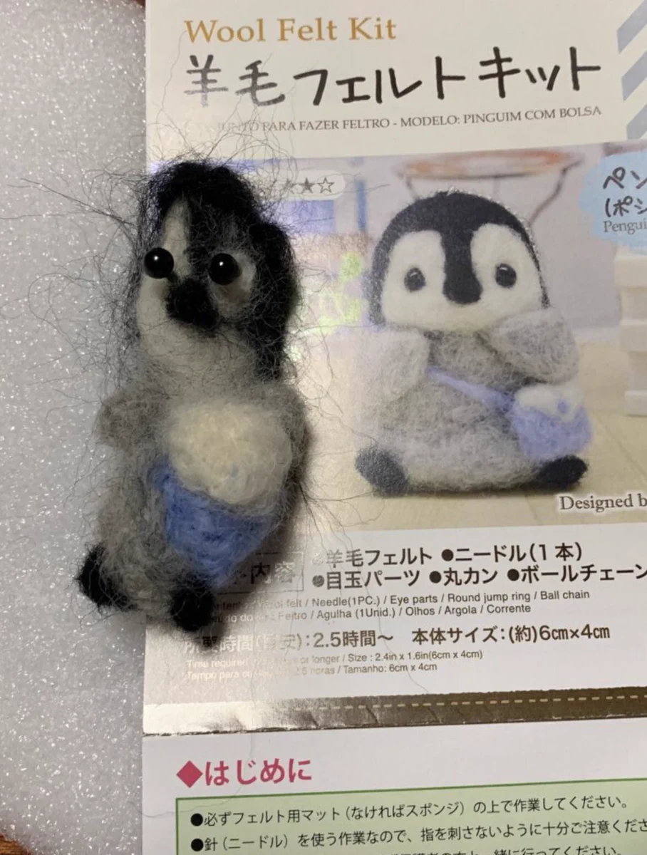 失敗してしまった羊毛フェルトシリーズ…初心者あるあるですねwww