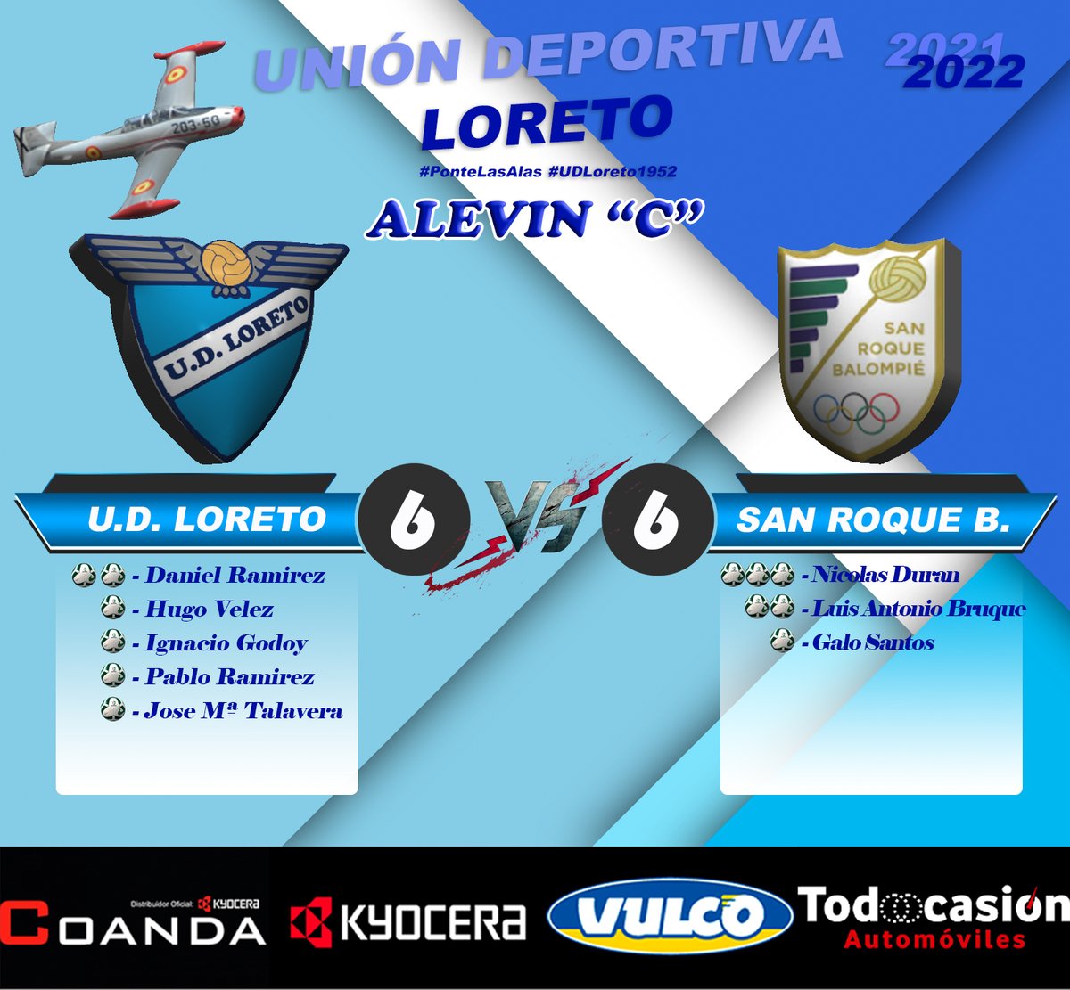 ⚽️⚽️⚽️ Resultado del partido correspondiente a la Jornada del día de Hoy ⚽️⚽️⚽️
 #pontelasalas #since1952 #loretotracatrá