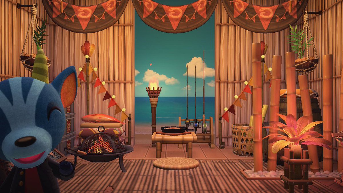 StanglassACNH's tweet photo. Some Skyloft Villager interiors 🥺 Lobo’s ancient tech lab, Nan’s stable inn, Brucie’s Lurelin hut, and Chop’s art gallery 💕
#acnh #Zelda #zeldacore #AnimalCrossingNewHorizions https://t.co/SJeXgIhbHC