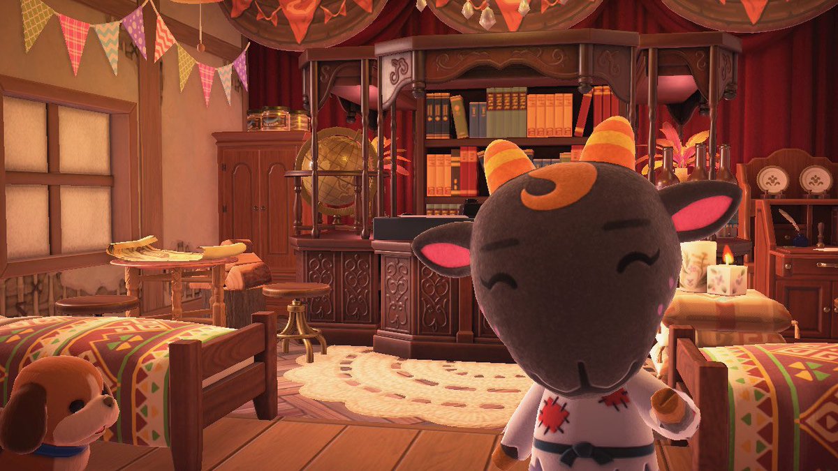 StanglassACNH's tweet photo. Some Skyloft Villager interiors 🥺 Lobo’s ancient tech lab, Nan’s stable inn, Brucie’s Lurelin hut, and Chop’s art gallery 💕
#acnh #Zelda #zeldacore #AnimalCrossingNewHorizions https://t.co/SJeXgIhbHC