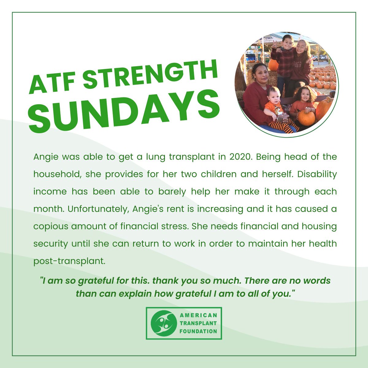 AmerTransplant's tweet photo. #StrengthSunday 💚 https://t.co/ieQvTideqx