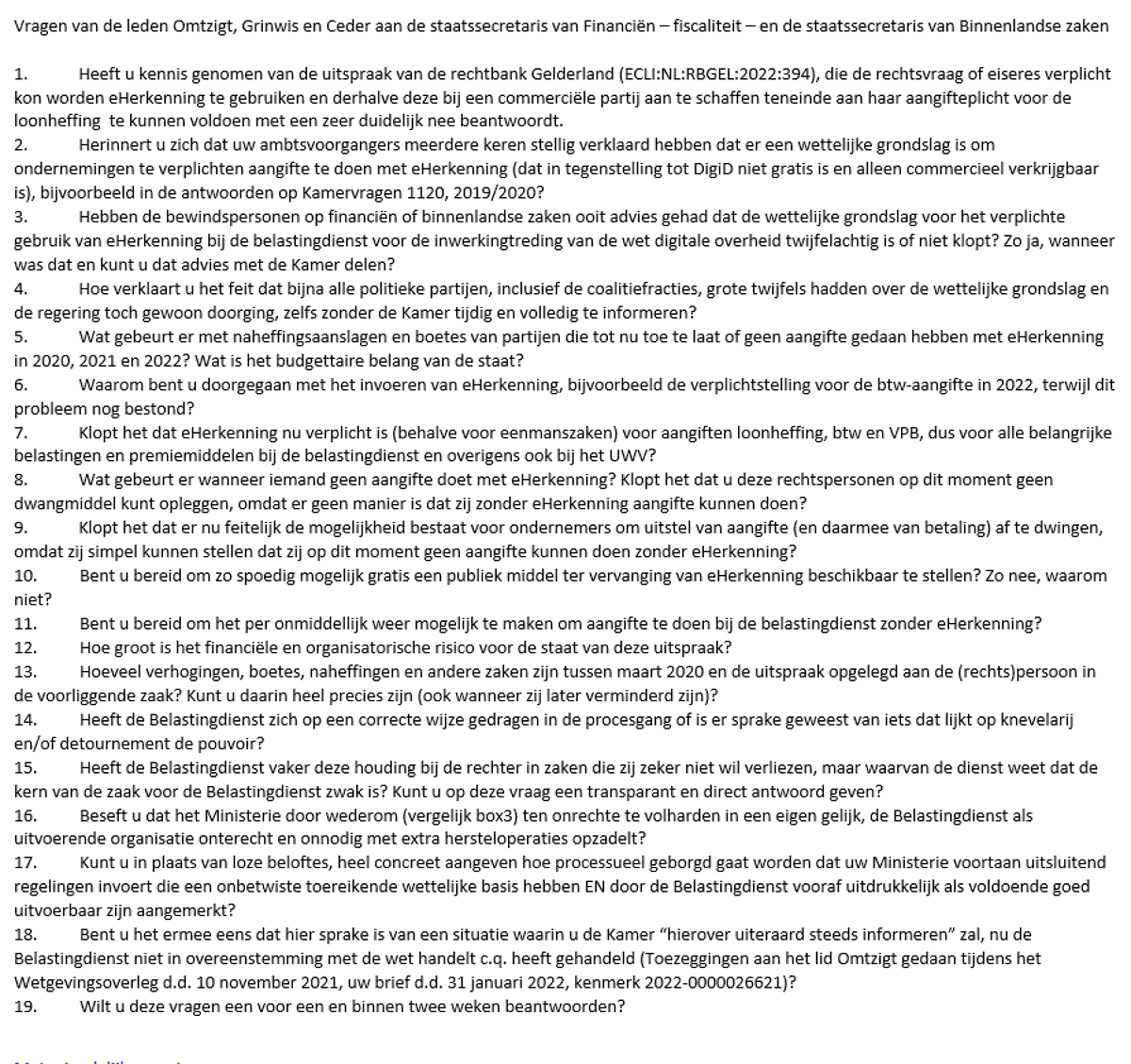 Pieter Omtzigt tweet media