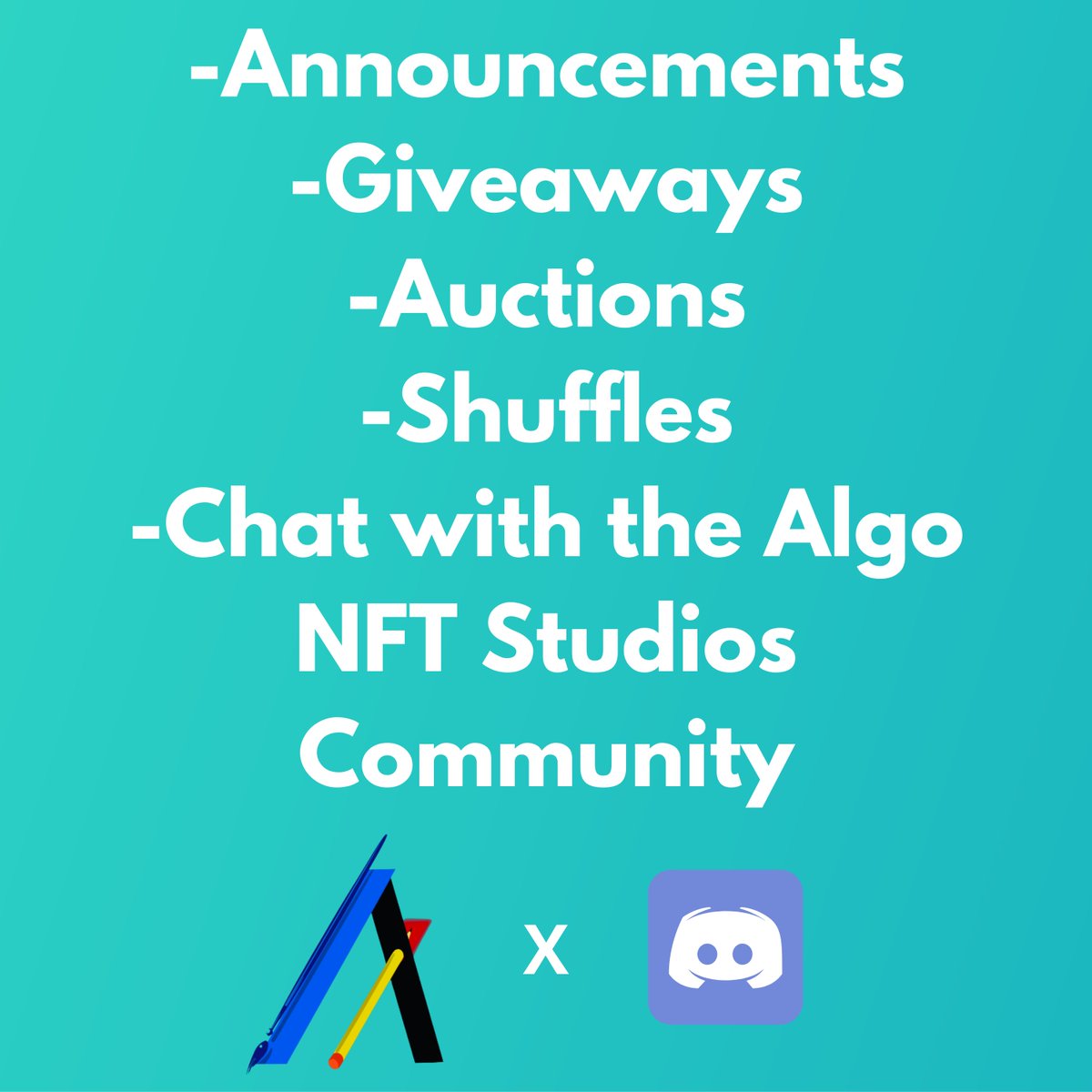 AlgoNFTStudios's tweet photo. Our Discord server has just launched! The invite link is below⬇️.

Discord Invite Link: https://t.co/A5tOzh3p5H

#AlgoNFT #algofam #Algorand https://t.co/ElEt2Qh5Oz