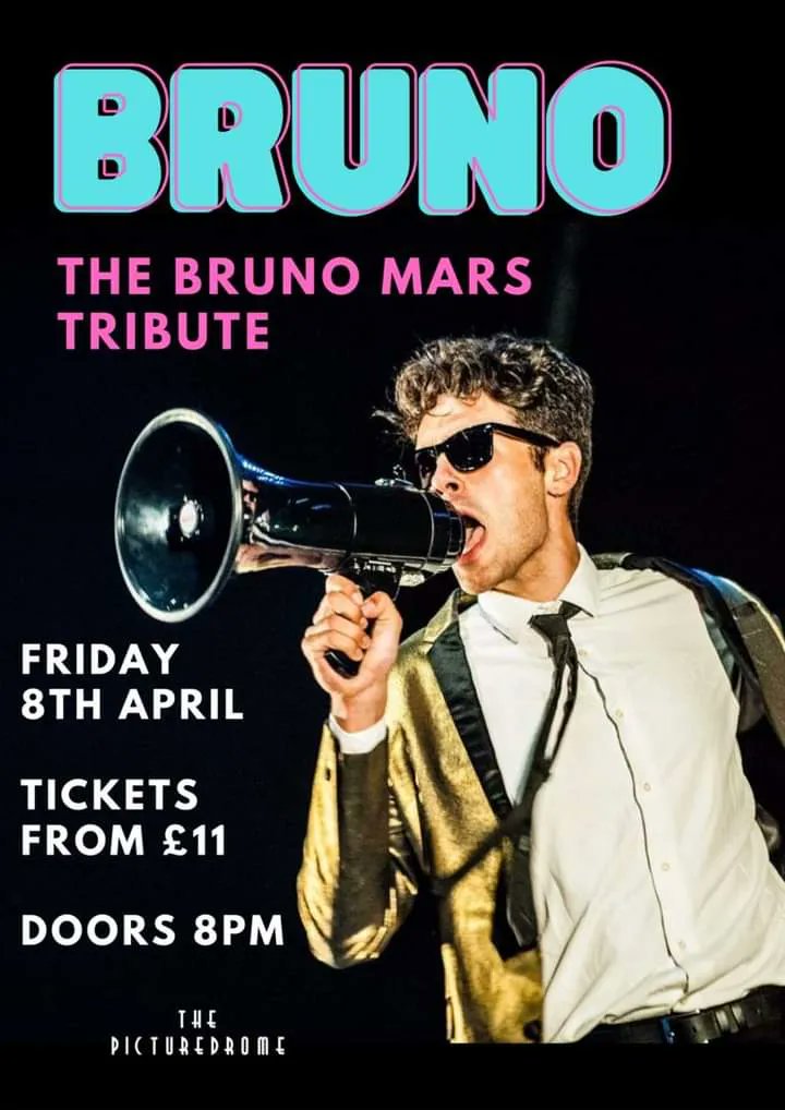 NN Events (@nrthmptonevents) on Twitter photo Bruno - The Bruno Mars Tribute
Friday 8th April at <a href="/_Picturedrome/">The Picturedrome</a>
Doors open at 8pm
๐ Tickets: buff.ly/35bUHsI Bruno - The Bruno Mars Tribute
Friday 8th April at <a href="/_Picturedrome/">The Picturedrome</a>
Doors open at 8pm
๐ Tickets: buff.ly/35bUHsI