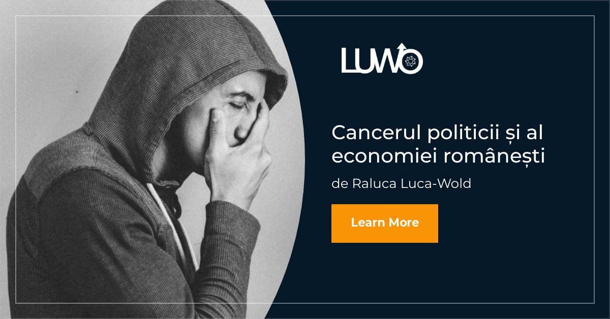 luwoinsight's tweet photo. Revoltată de incompetența unor politicieni ai noștri, Raluca Luca-Wold s-a hotărât să scrie acest articol referitor la cancerul politicii și al economiei românești. Vă invităm să îl citiți. https://t.co/ATw345sDMj https://t.co/0Xxvyn9fzP