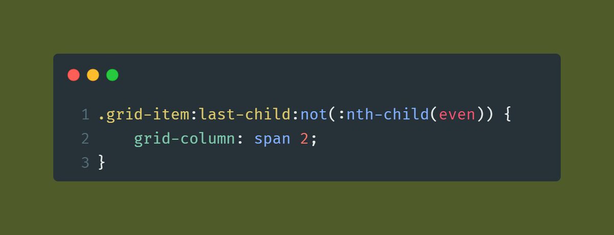 #100DaysOfCode  Day 11 - Been messing around with #css Grids today, and figured out a way, to make the odd-numbered box span full-width.

Codepen: codepen.io/andornagy/pen/…