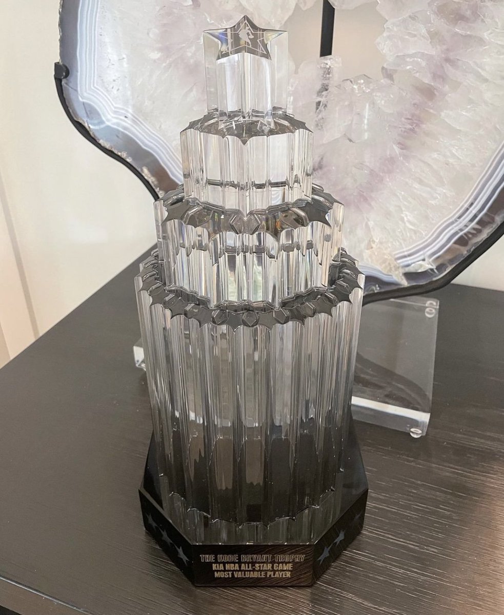 kobemurals's tweet photo. The Kobe Bryant All-Star Game MVP trophy ✨

Photo via Vanessa Bryant https://t.co/In5EE0PT2K