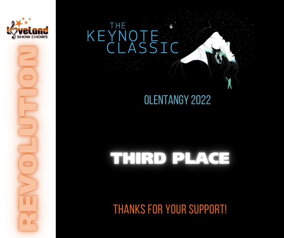 Lovelandsc's tweet photo. Olentangy's Keynote Classic 2022 Results. Way to go Loveland Show Choirs! https://t.co/GNA9CWI5Ma