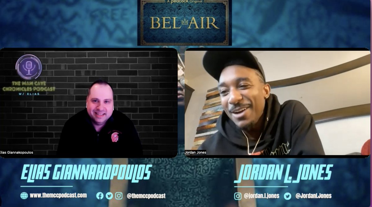 .<a href="/JordanLJones_/">Jordan L. Jones</a> recently joined <a href="/EliasG77/">Elias Giannakopoulos</a> in the cave! He talks about playing Jazz on Peacock's 'Bel-Air' &amp; so much more!
Watch on: ⤵
YouTube : bit.ly/3JIMevM
Listen on ⤵
Apple: apple.co/3s4l4K1
Spotify: spoti.fi/3s6a92C
#BelAir #interview #PopCulture