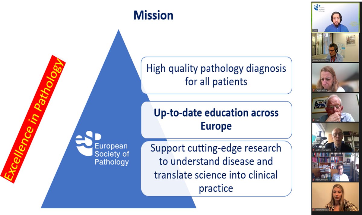 ESP_Pathology's tweet photo. Last Thursday the @ESP_Pathology Education Subcommittee had a virtual meeting! During the meeting the next steps for Educational activities were discussed! Detailed announcements with this exciting news will follow in due course! ๐๐๐๐๐ https://t.co/uBVqaDucNW