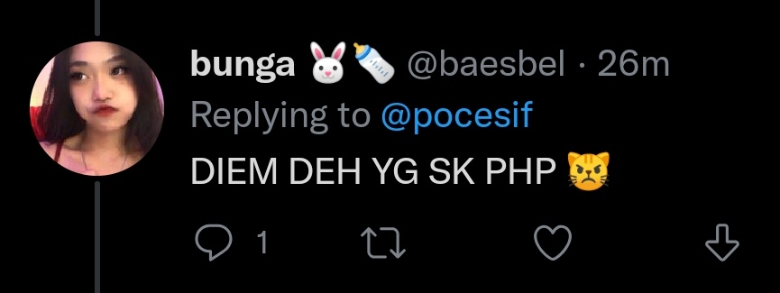 sqarbucks's tweet photo. @baesbel @pocesif uhuk uhuk kesedak ludah sendiri 😡🙏 https://t.co/5dqoGf1ddy