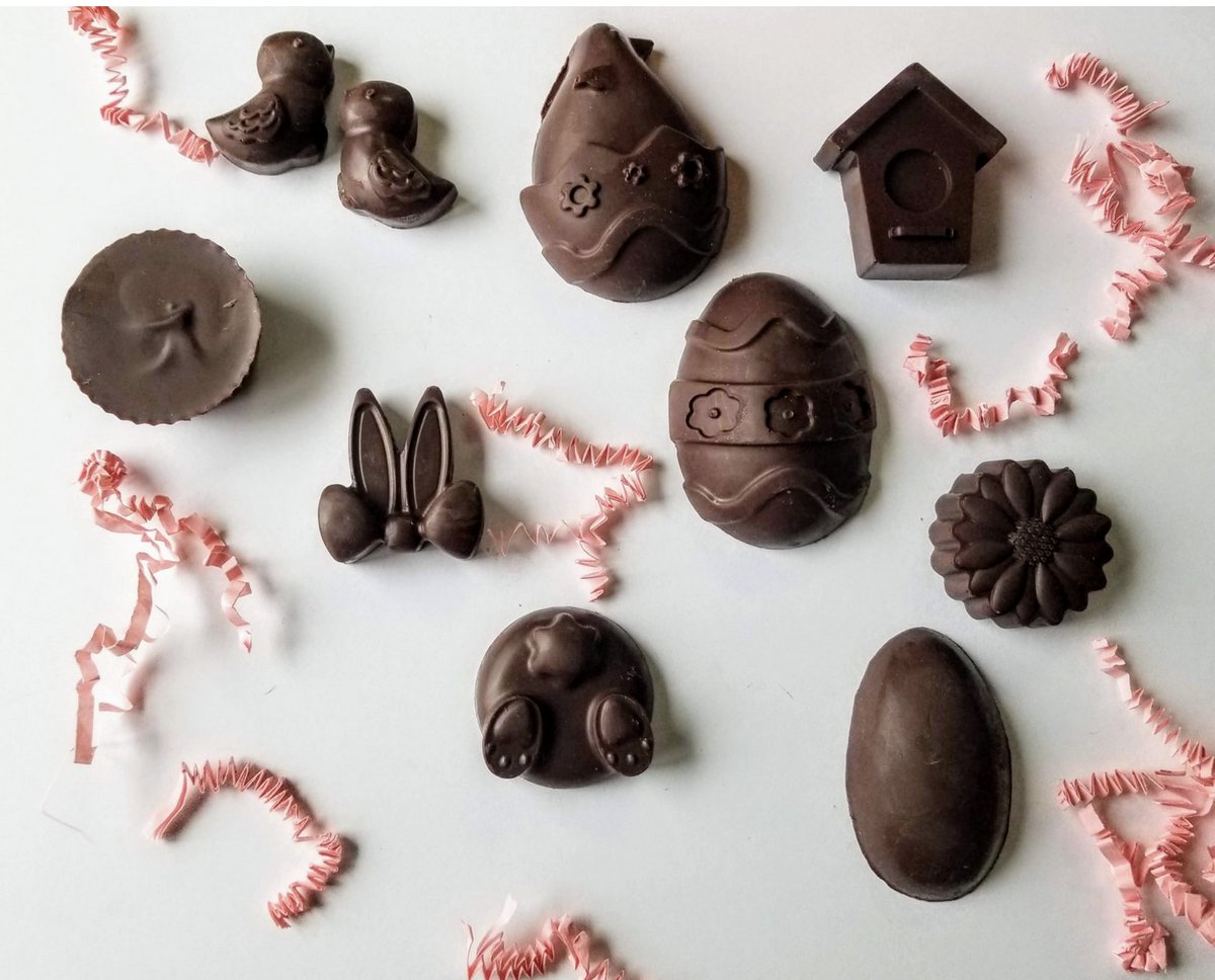 SweetVUtah's tweet image. Use code EARLYBIRD10 for 10% off our Easter chocolates available for presale! sweetvchocolates.com