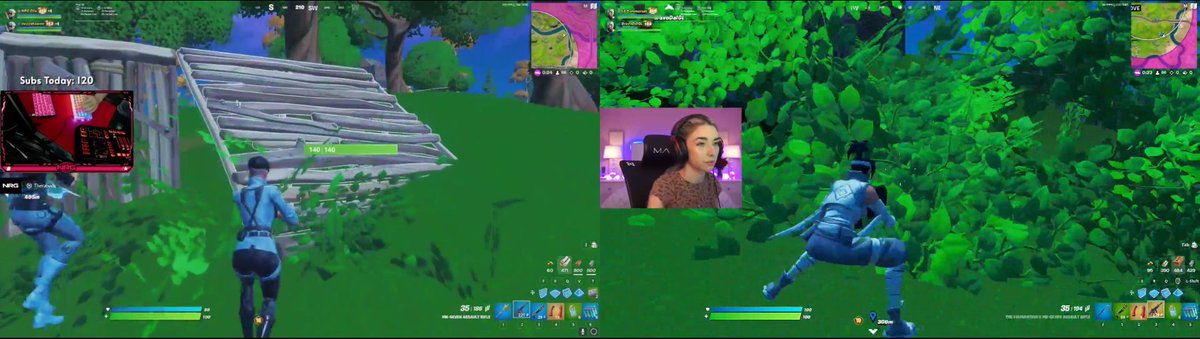 HYnerd_'s tweet photo. @Clix @TheSommerset both in same game different bushes😏 https://t.co/L43UUeORI0