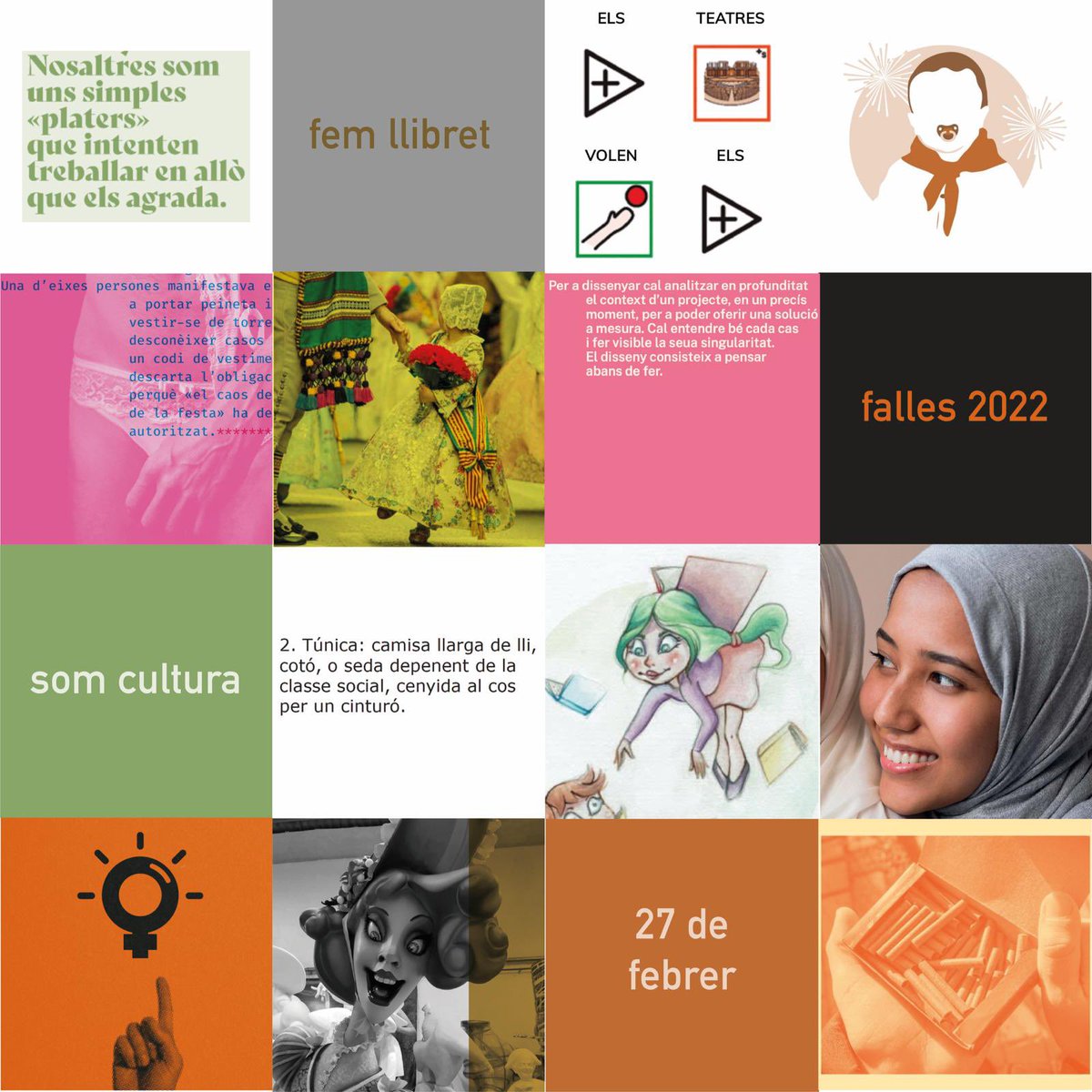 12 falles, 12 equips de llibret que han treballat per a donar-te conèixer allò que t’envolta, 12 llibrets que parle del teu passat, del present i del futur. 12 llibrets que no callen els 12 llibrets PARLEN.
#fllsc2022 #falles2022 #fallesdesagunt #fllsc