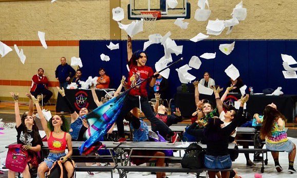 WCChargerCG's tweet photo. Congratulations, to the Charger Guard on their 1st 🥇 Place Finish at The James Madison TECA contest. Come check us out at our spring pep rally performance this thursday at @6:30pm in the Churchill main gym. Then Saturday at Texas Color Guard Circuit Georgetown high school 6:30pm https://t.co/NbwhdG2Sau