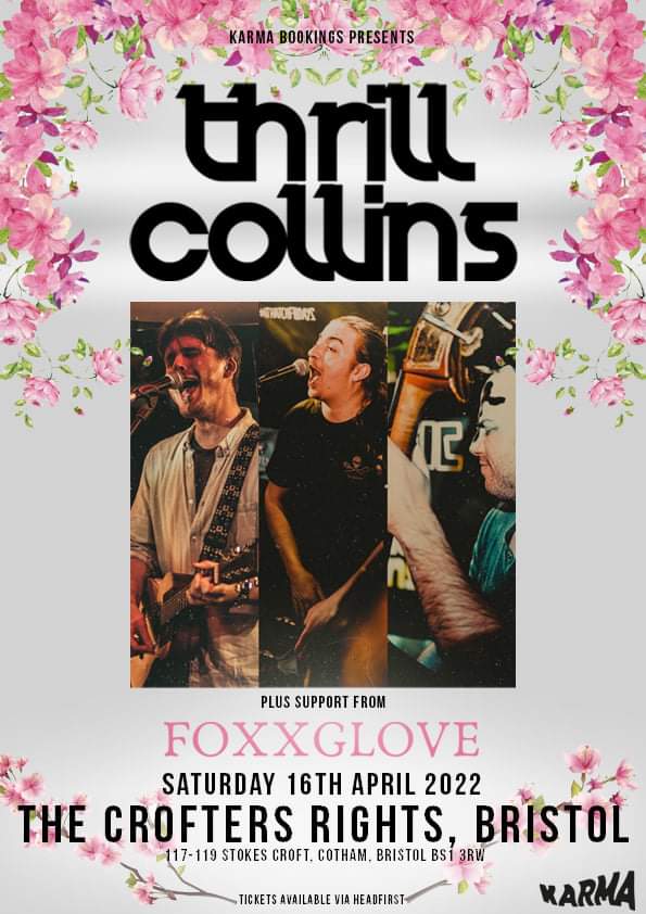 Tickets for <a href="/thrillcollinsuk/">Thrill Collins</a> in Bristol are over 50% sold! Support from <a href="/foxxgloveuk/">Foxxglove🌙</a>. Don't miss out, get your tickets here:

hdfst.uk/E70890