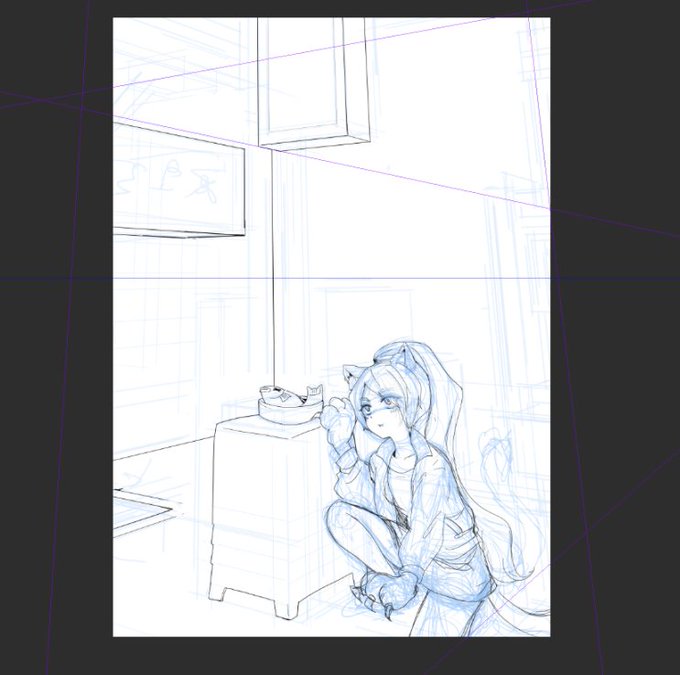 パース難しい😣 