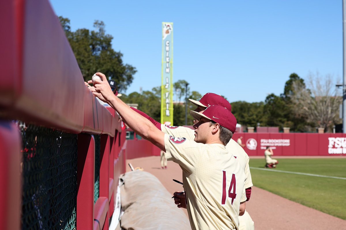 FSUBaseball's tweet photo. Nezuh gets out of the inning with just a sac fly allowed.

All square headed to the home half of the 3rd.

B3 | JMU 1, FSU 1 https://t.co/KWefrxlIg6