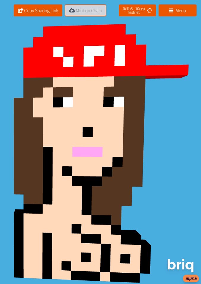 <a href="/OnlyPunksETH/">OnlyPunks 💸</a> in 3D on Starknet <a href="/StarkWareLtd/">StarkWare 🐺🐱</a>  <a href="/briqNFT/">briq</a>