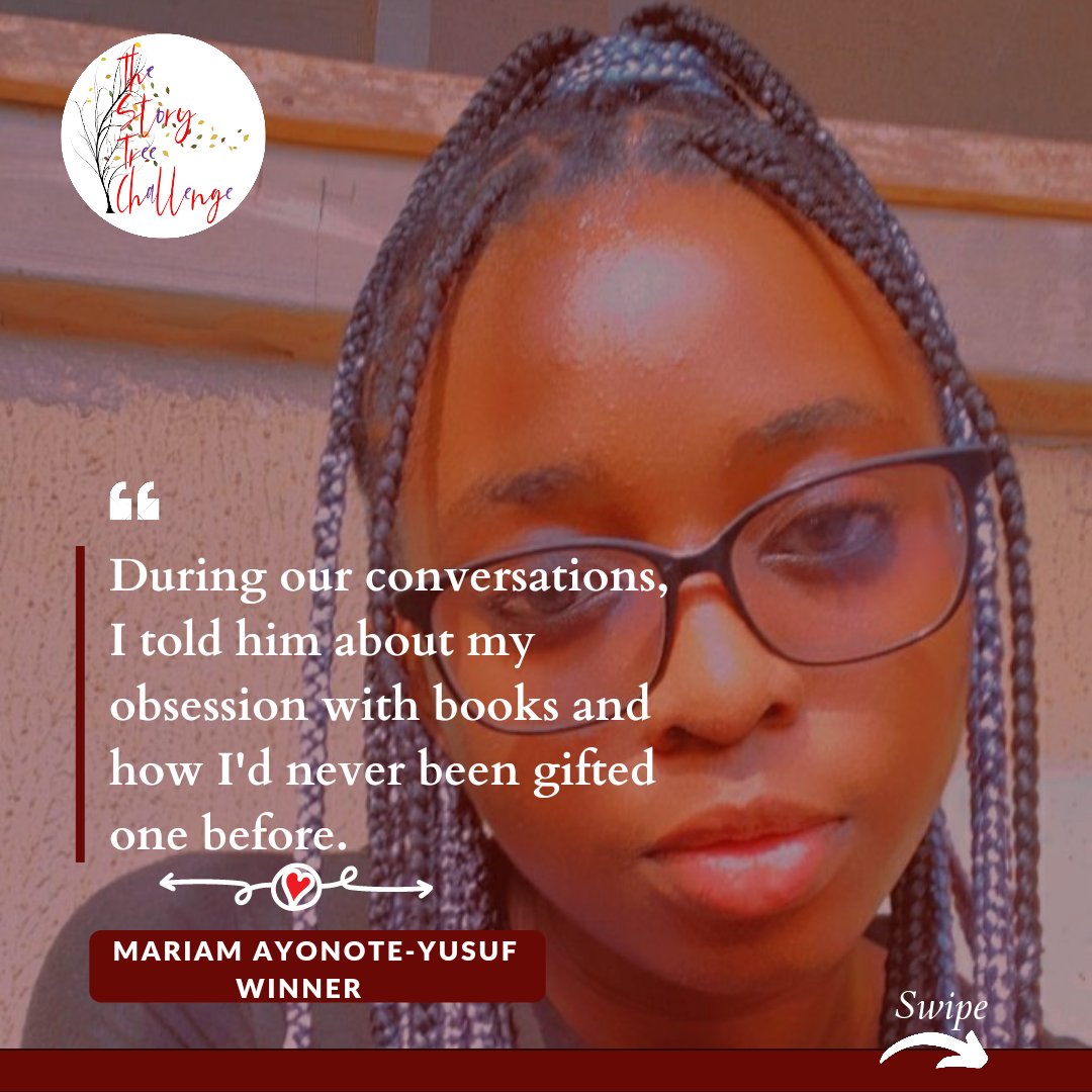 storytreegroup's tweet photo. Mariam Ayonote-Yusuf's heartstirring story of romance, heartbreak, and treasured first gifts, is the winner of our Book As A Love Language contest. @mariamayonote #BAALL https://t.co/hOTbJ49zBh