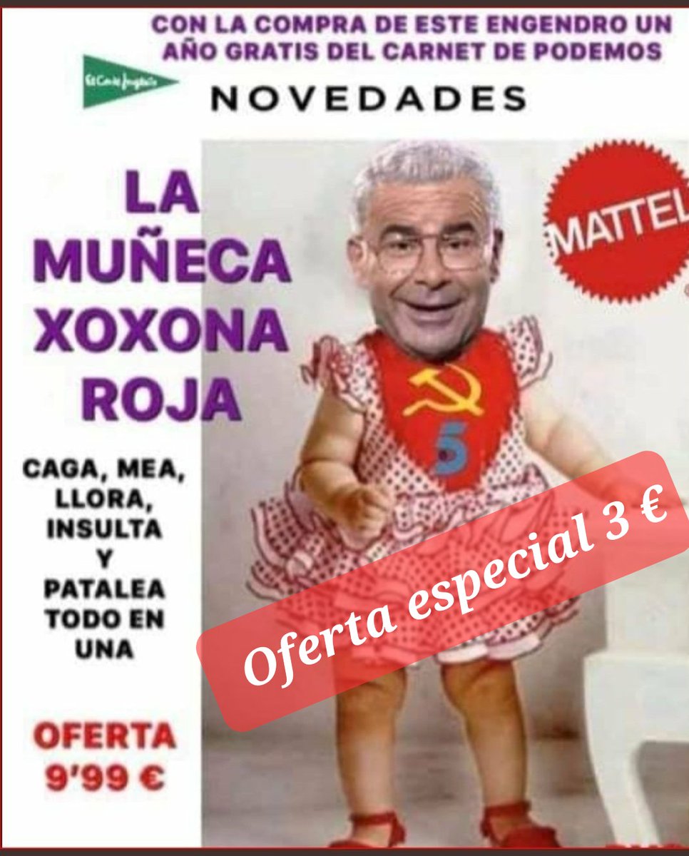 cachindena's tweet photo. Nadie te quiere muñequita venida a menos! Ni en las rebajas de las rebajas! Ni en la puerta del teatro el otro día la gente quería las entradas que les regalabas.Bye Bye..
#YoMeRebelo20F https://t.co/VLXaTP5rCp