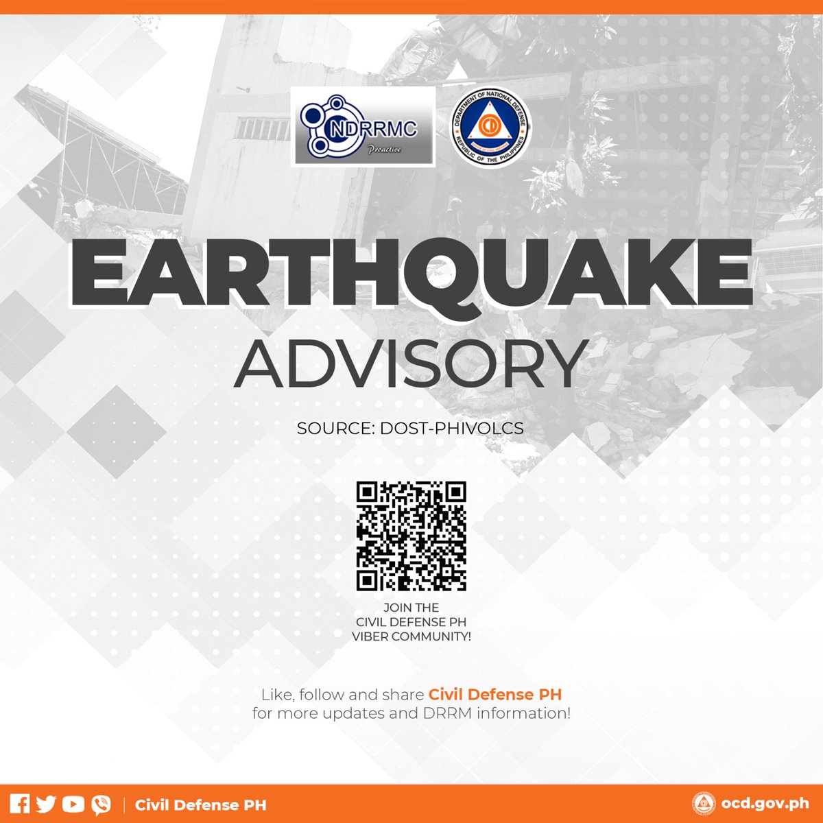 NDRRMC_OpCen's tweet photo. NDRRMC (2:50AM, 21Feb22) Isang Magnitude 6.0 na lindol ang naganap sa Governor Generoso, Davao Oriental kaninang 2:30AM. Aftershocks ay inaasahan. #EarthquakePH

Source: @phivolcs_dost https://t.co/vZ3reH78oU