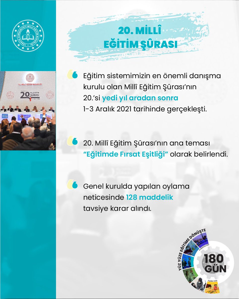 60 yıllık özlem sona erdi.  Öğretmenlerimiz, Meslek Kanunu’na kavuştu. 

#EğitimeGüçKatan180Gün