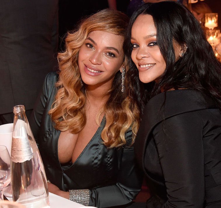 Beyoncé wishes Rihanna a happy 34th birthday. 