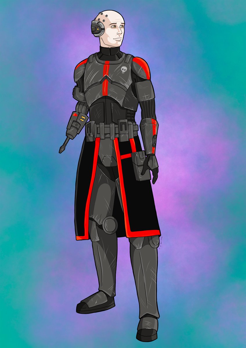 Drixproductions's tweet photo. Echo (I know my fan art is not great, dont @ me) great disability rep in star wars #thebadbatch #starwarsfanart #procreate #disabled https://t.co/iViAnuUuhD