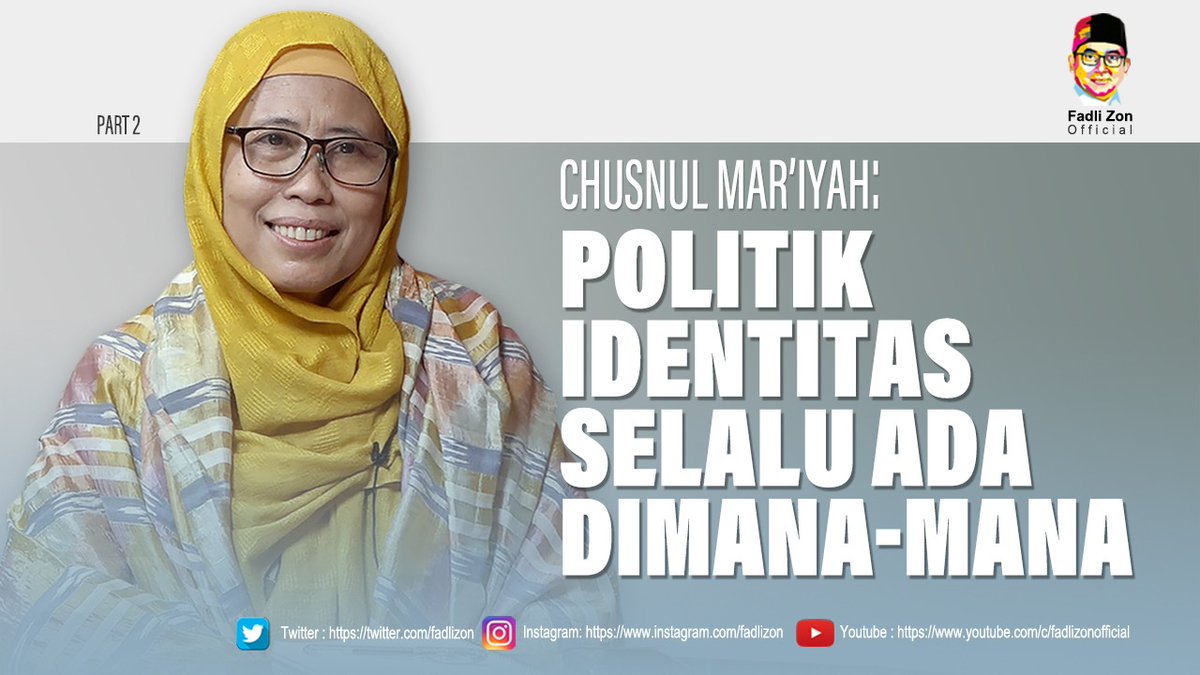 Chusnul Mar’iyah: Politik Identitas Selalu Ada Dimana-mana. Part#2

Simak selengkapnya di #fadlizonofficial : 

youtu.be/T-4aKobMMRY