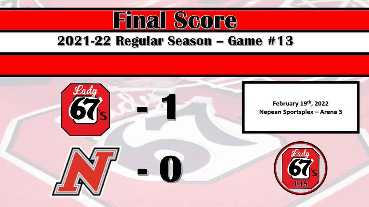 Big win for the U18 Lady 67's last night! #Lady67s 

🚨 #88 Boyle
🍏 #22 Dupuis