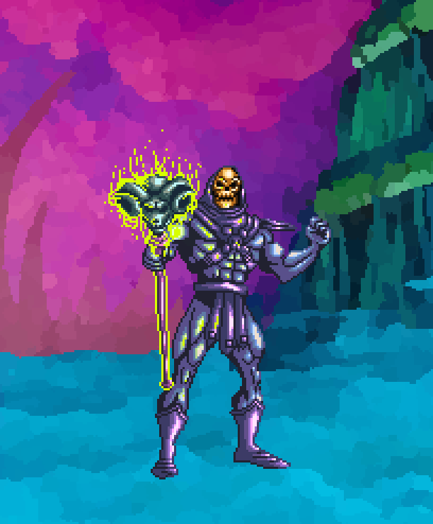 MshRobson's tweet photo. I got a little carried away and made another Master of Universe...Skeletor.
#MasterofUniverse #heman #Mugen #pixelart https://t.co/ceJwtBhDXF