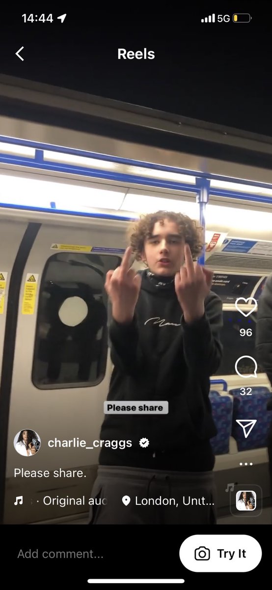 @MayorofLondon @SadiqKhan @TfL @metpoliceuk This boy just attacked a transgender woman on your train. This is a hate crime. What are any of you going to do about this? The victim was well-known U.K. activist Charlie Craggs.