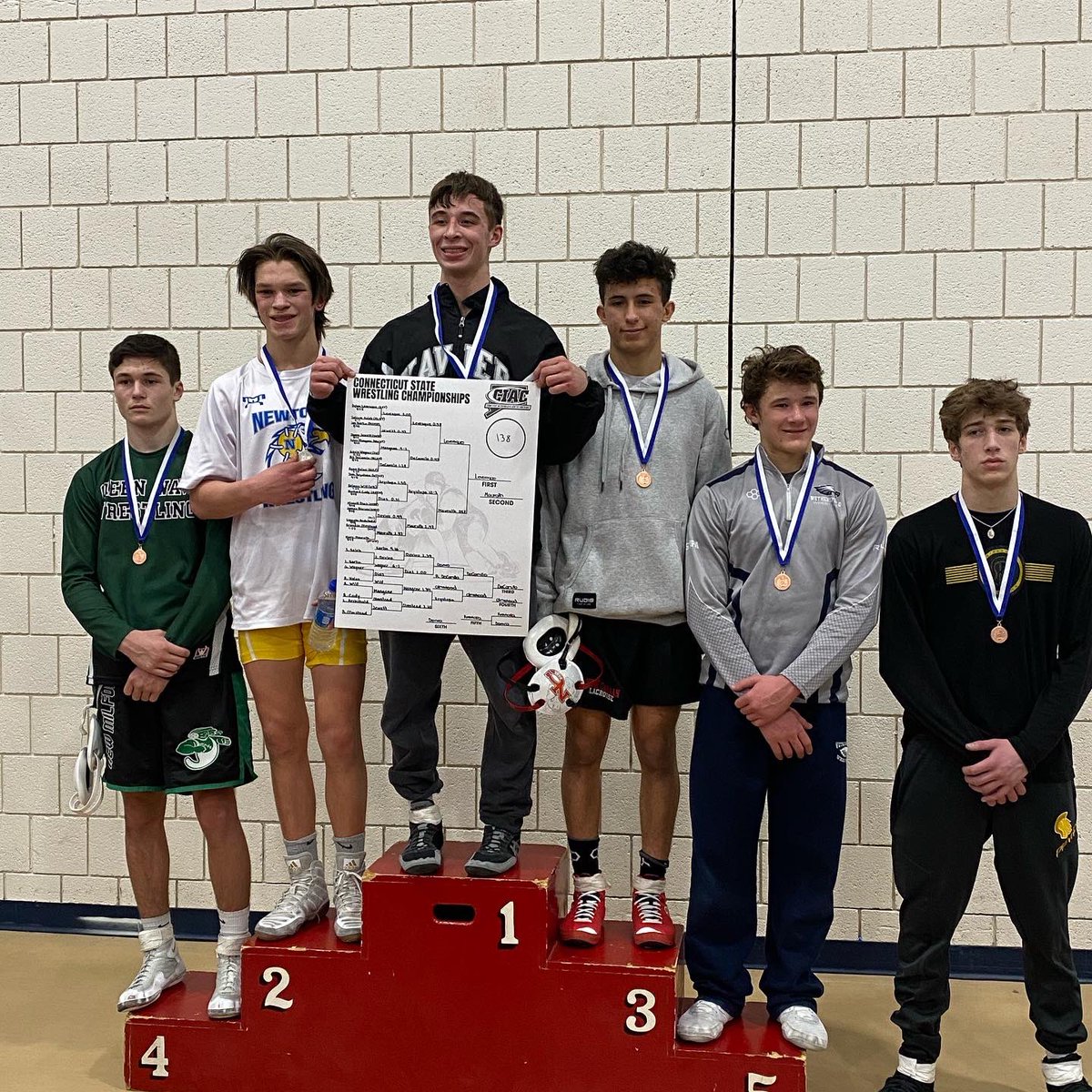 NcMatmen's tweet photo. RJ DeCamillo (3rd) at 138 &amp; Gilbert Clay (4th) at 220. Both qualify for the State Open next weekend. @ciacwrest #ctwr @CTWrestling https://t.co/v0LToj3qyu
