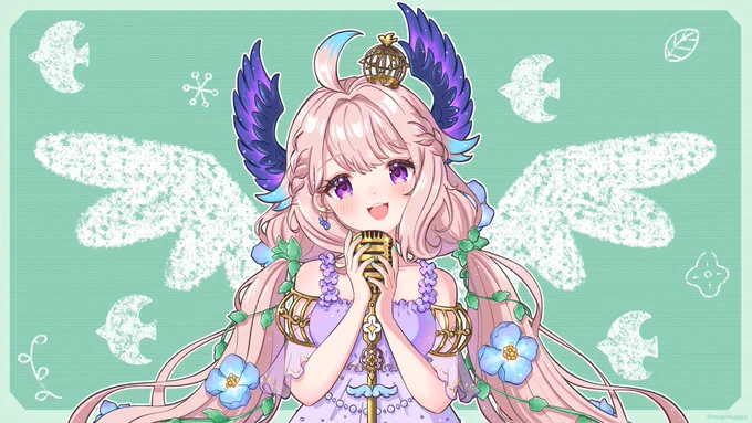 🕊✴︎Happy Birthday precious songbirb...💕✴︎🎐

Wishing you many, many more happiness✨
#HBDEnna #エナーアート #Palouette #NIJISANJI_EN 🎂💐 