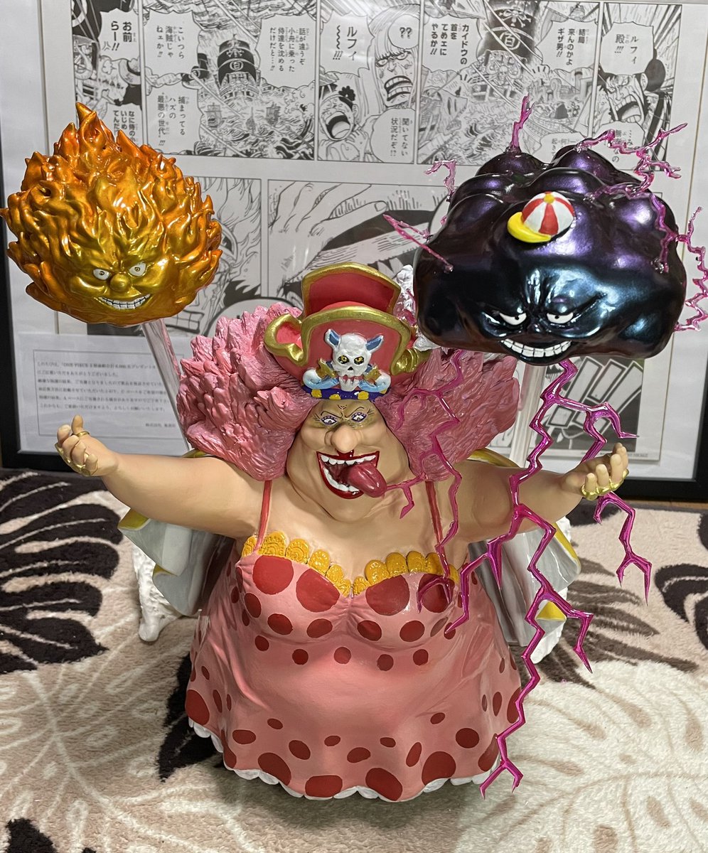 ビッグ・マムのフルスクラッチフィギュアが取り敢えず完成🤗✨ まだ