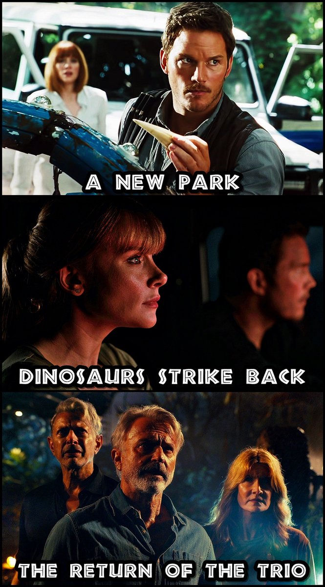 IV
V
VI

#JurassicWorld 
#JurassicWorldFallenKingdom
#JurassicWorldDominion