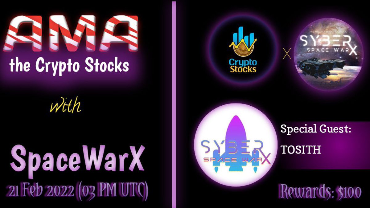 SyberWarx's tweet photo. #AMA Crypto Stock &amp; SpaceWarX https://t.co/RSNke7jifD