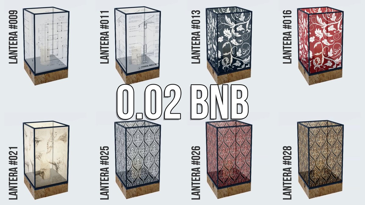 ONLY 8 LEFT‼️

Only 8 Lantern left! Each for only 0.02 BNB! Get yours now may your day on the blockchain bright and shine always ✨✨✨

app.pentas.io/user/LanteraNFT

RT's are very much appreciated 🙏