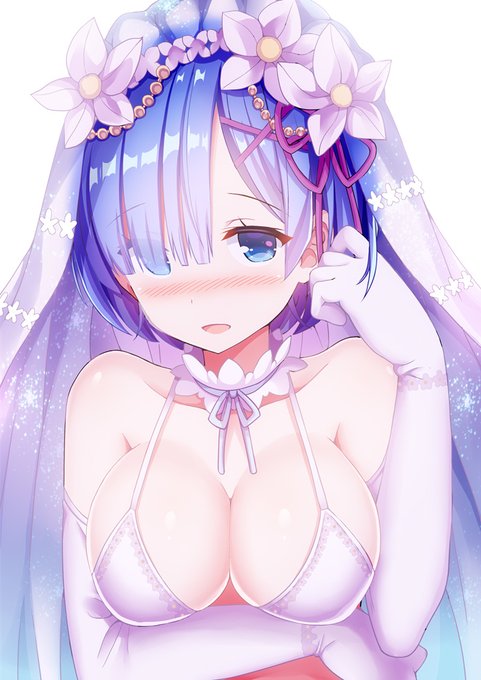 花嫁レムおっぱい #ゼロから始める異世界生活 #レム(リゼロ)  