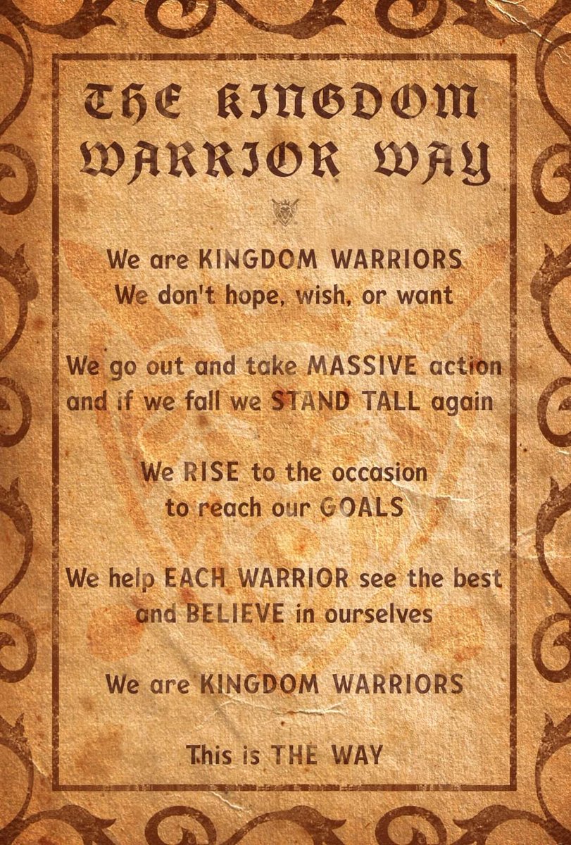 It costs $0.00 to be a Kingdom Warrior.