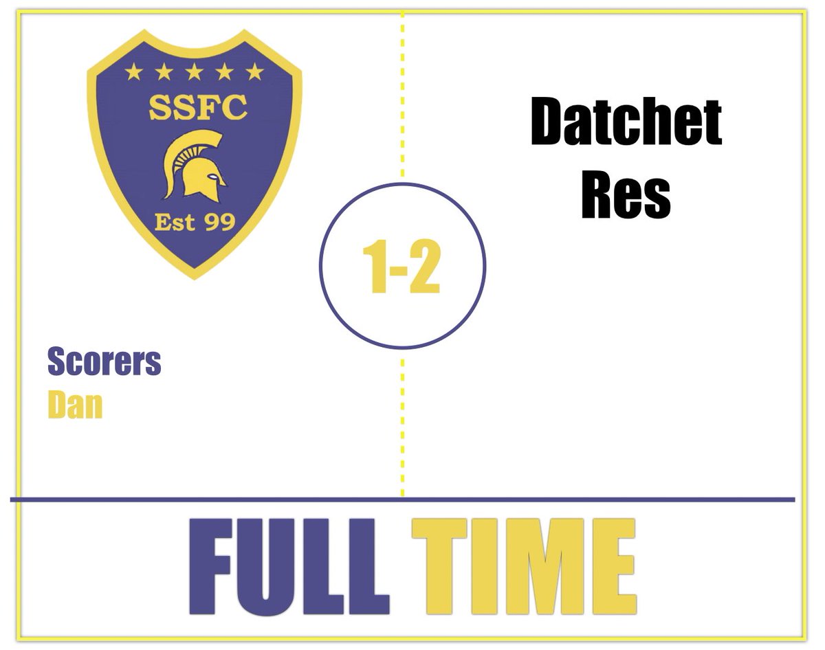 Another defeat where we were on top for much of the game. Story of our season lots of chances missed and oppo with 1 shot in the first half and scored it. Played some really good football against the wind and a goal from <a href="/DSaunders88/">Daniel Saunders</a> Good luck to <a href="/dvfc2/">Datchet FC’s Sunday Reserve Team</a> for the rest of the comp.