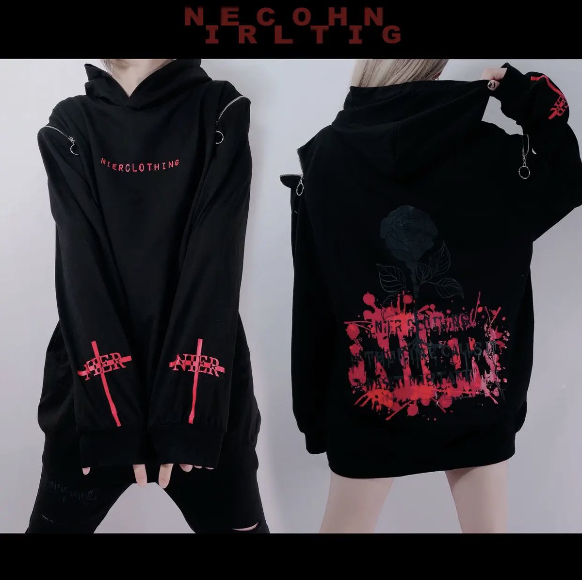NieR_tokyo's tweet photo. 🎁本日〆切プレゼント企画🎁

2WAY OFF-SHOULDER PARKA
【RED ROSE】

🎁3名様にプレゼント🎁　

ユニセックスアイテムです🐰

◼応募方法
フォロー(@NieR_tokyo) &amp; RT
◼締切〆  本日24時

※鍵垢の方も対象内です。
是非ご参加ください🙇‍♂️🙇‍♀️ https://t.co/AuAAJuJO2T