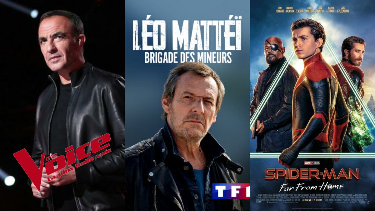 RomainActuTV's tweet photo. AUDIENCES - Meilleures audiences de la semaine
1) #TheVoice : 4,8M - 23,5% (TF1)
2) #LeoMattei : 4,8M - 22,4% (TF1)
3) #LesBronzesFontDuSki : 4,7M - 22,1% (TF1)
4) #SpiderMan : 4,5M - 22,9% (TF1)
5) #LeCrimesLuiVaSiBien : 3,9M - 20,2% (Fr2)
6) #PapiSitter : 3,9M - 17,9% (Fr2) https://t.co/020W4XsHe5