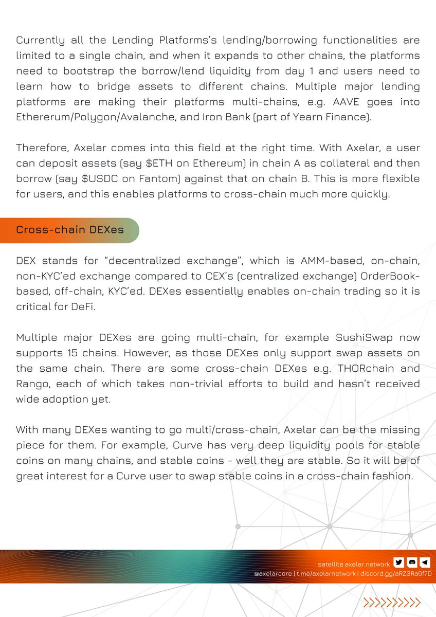 JaohackSaetun's tweet photo. Axelar DeFi Use Cases.🛰️

@axelarcore #axelarnetwork #Satellite #AxelarQuantumCommunityProgram #Technology #ecosystem #Blockchain https://t.co/f8eb7z48dE