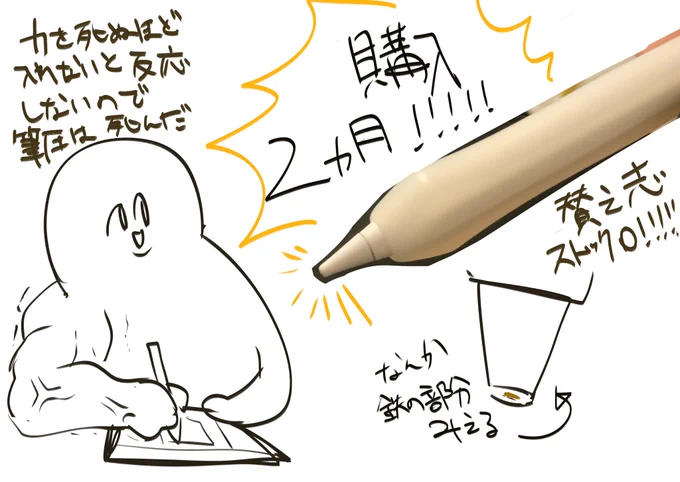 ペン先が凹んでてしぬかと思った日記 