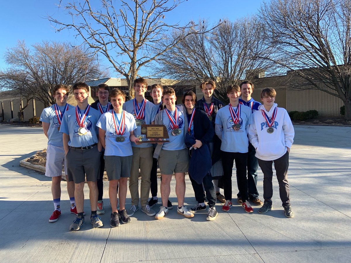 CreightonPrep's tweet photo. State Champs! Congratulations to Prep’s Academic Decathlon team. Our young men took 1st in the Large School Division yesterday! 

#AMDG #IntellectuallyCompetent https://t.co/45JC590Xjs