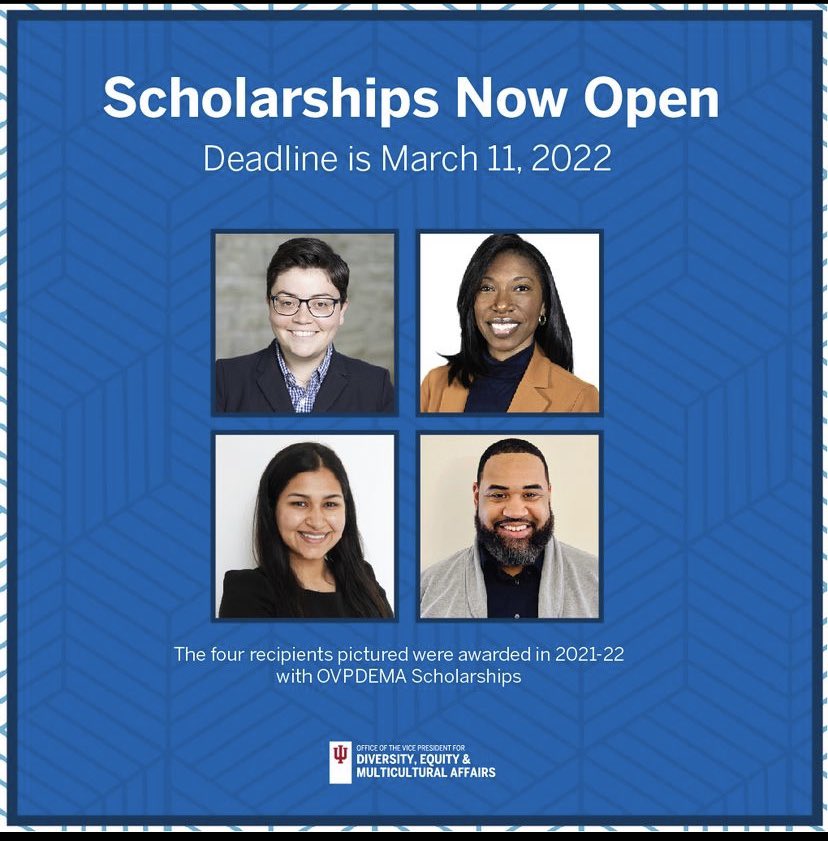 RobertaRadovich's tweet photo. Indy and Gary area!  Know an incoming Bloomington campus freshman fall 2023 with STEM interest, and looking for scholarships: please note the Charlie and Jeanetta Nelms Bloomington Campus Scholarship for incoming freshman.
https://t.co/mYZ1TjbwNV https://t.co/vvFZo20qxo